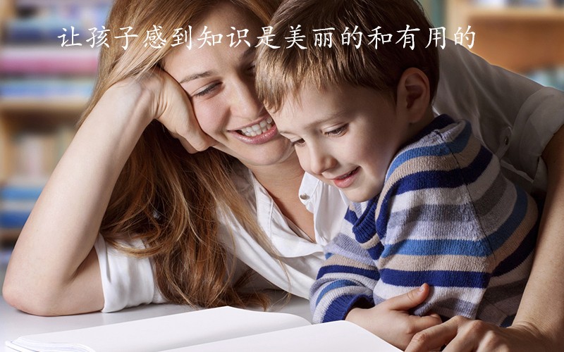 孩子感到知识是美丽的和有用的