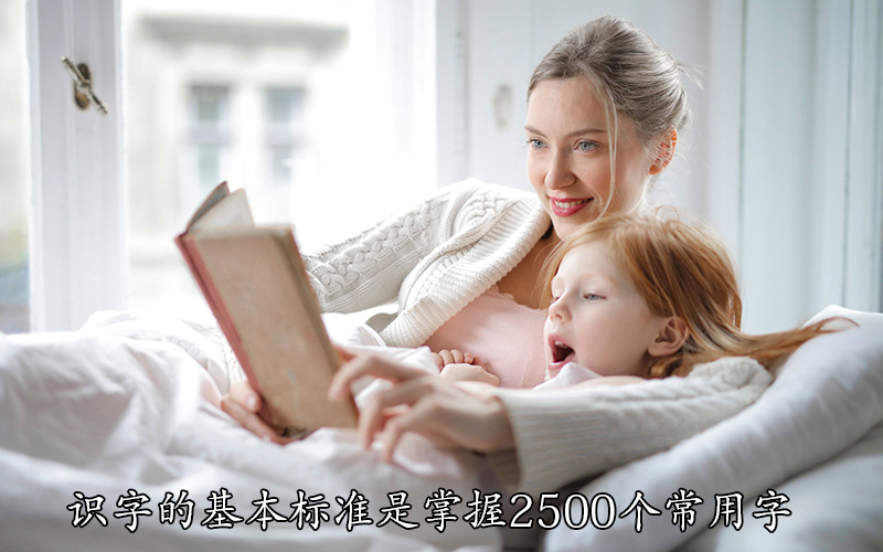 识字的基本标准是掌握2500个常用字