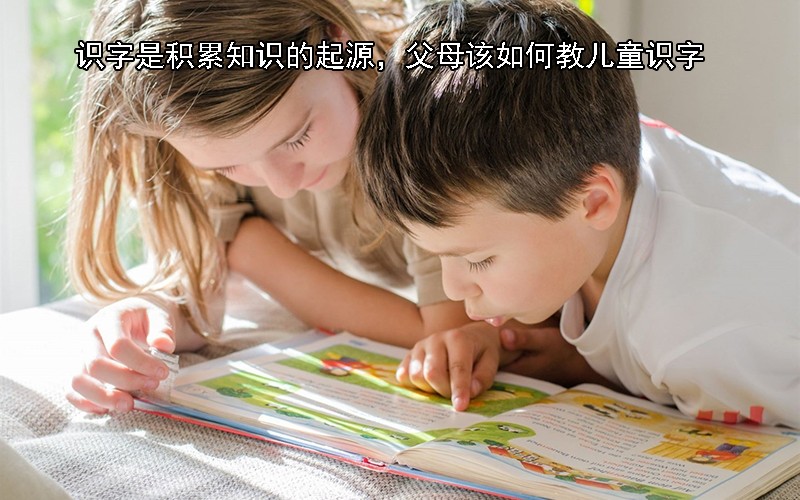 识字是积累知识的起源，父母该如何教儿童识字