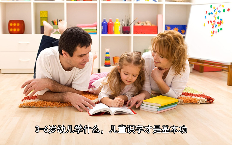 3-6岁幼儿学什么，儿童识字才是基本功