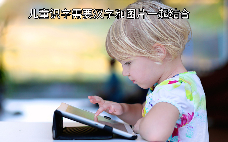 儿童识字需要汉字和图片一起结合