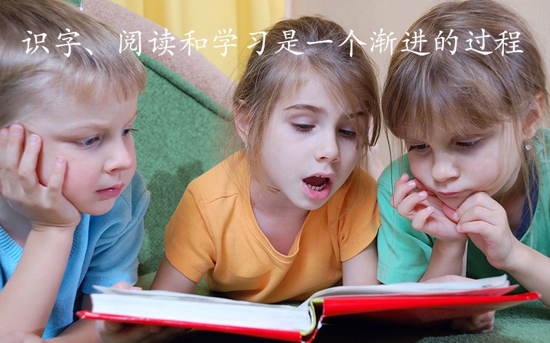 识字、阅读和学习是一个渐进的过程
