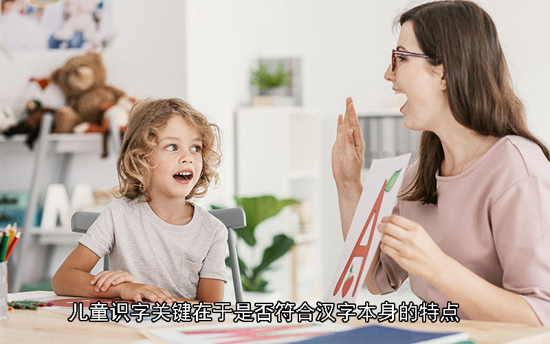 儿童识字关键在于是否符合汉字本身的特点