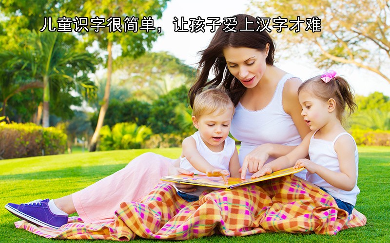 孩子汉字启蒙那些事,儿童识字很简单，让孩子爱上汉字才难